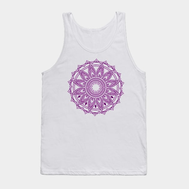 Mandala symbol art Tank Top by Relaxing Positive Vibe